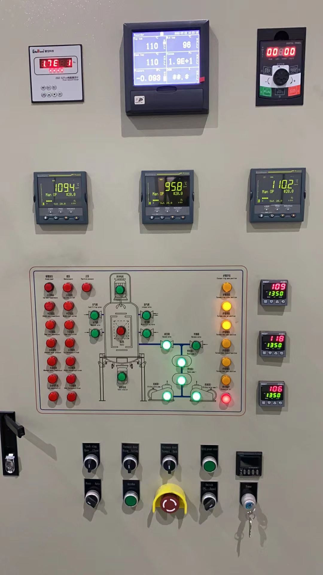 真空炉工控面板