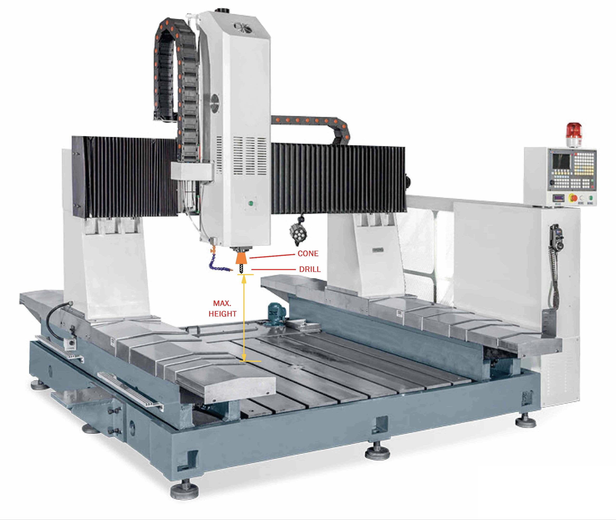 CNC Flange Drill & Keyway Milling Machine